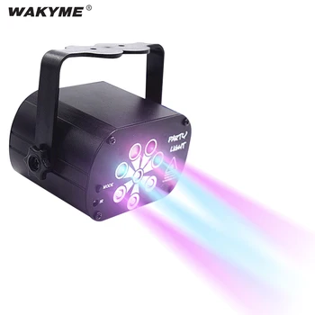 

WAKYME Stage Light Mini USB Interface Mini RGB Disco Light DJ LED Laser Stage Red Green Purple Color Lights Party Wedding Lamp