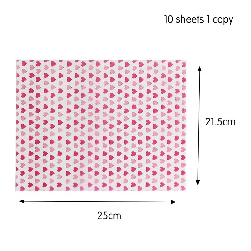 10-Pack Greaseproof Wax Paper for Food Wrapping and Baking