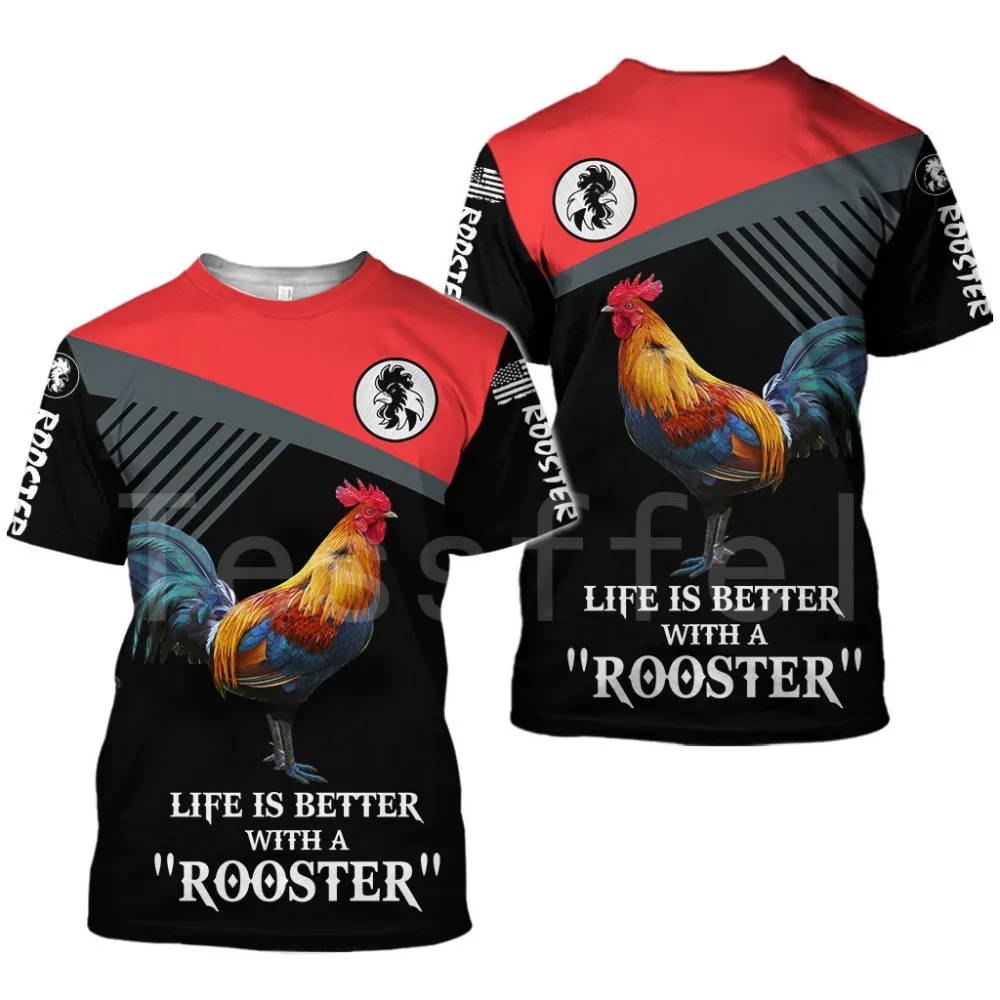 rooster-3d-all-over-printed-clothes-da627-t-shirt