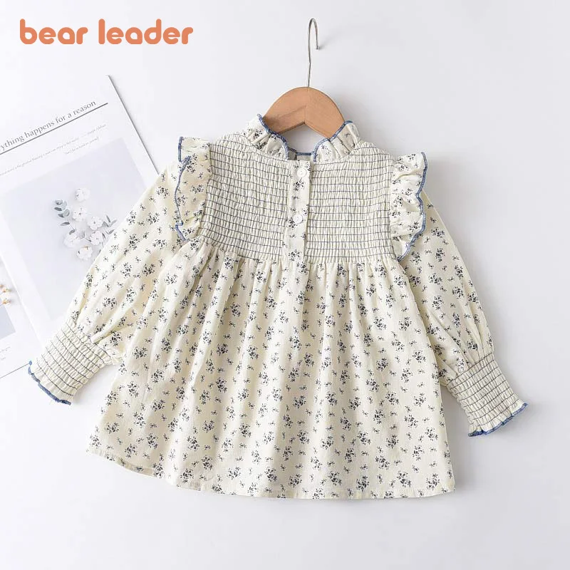 Bear Leader/детские блузки с цветочным принтом для девочек 100% хлопковая одежда