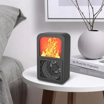 

Portable 3D Flame Heater Space Home Mini Electric Heaters Heated Room Heaters Fan Small Heating Stove Radiator Machine