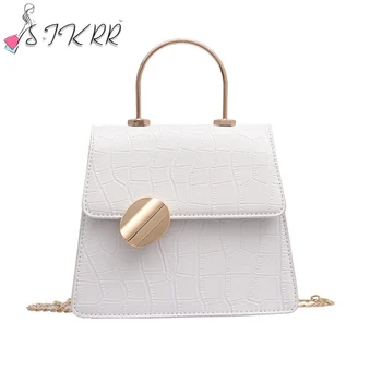 

S.IKRR Luxury Handbags Women Bags Designer Senior Tide Texture Stone Pattern Shoulder Messenger Bag Leather Portable Handbag