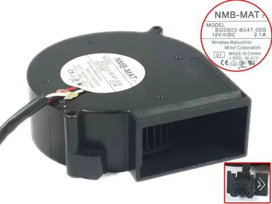 

NMB-MAT 01 DC 12V 2.1A 97x97x33mm 3-проводной Вентилятор охлаждения сервера