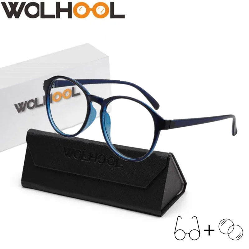 

Fashion Transparent Prescription Glasses Women Retro Round Fashion Eyewear Clear Lens Reading Eyeglasses Computer Glasses