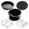 TINTON LIFE Air fryer accessories 6/7/8 inch set basket grill suitable for 10 piece set 3.2QT-5.8QT baking 2