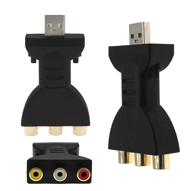 AV Head USB2.0 на 2RCA материнский видео кабель адаптер Revolution 2 RCA Женский для всех