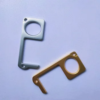 

Hygiene Hand Antimicrobial EDC Door Opener & Stylus Portable Zero-touch Press Elevator Tool Door Handle Key