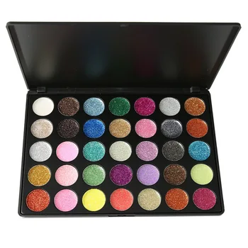 

35 Color Diamond Sequins Glitter Eyeshadow Pallete Glitter Powder High-gloss Eye Shadow Palette Maquillage Loose Shimmer Makeup