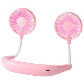 

260 X 180cm 3 Gear Portable Sports Fan Neck Hanging Cooling Mute Handsfree USB Rechargeable Speed Adjustable