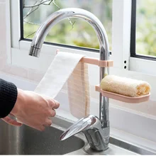 Подвесной стеллаж для хранения раковины, держатель для хранения губки для ванной, кухни, кран для посуды, зажим для ткани, полка для слива, органайзер для сухих полотенец