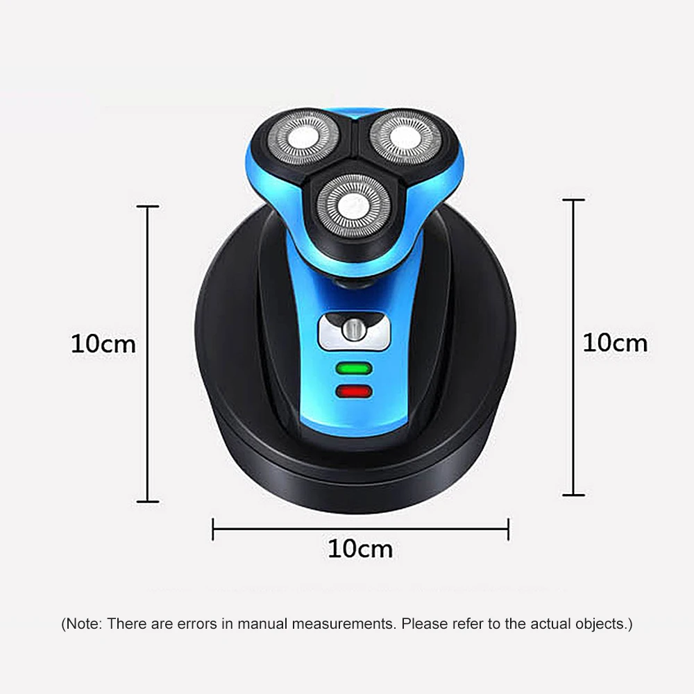 3 Blade Men Washable Rechargeable Electric Shaver Waterproof Electric Shaving Beard Trimmer Machine Razor Barbeador Wireless Use