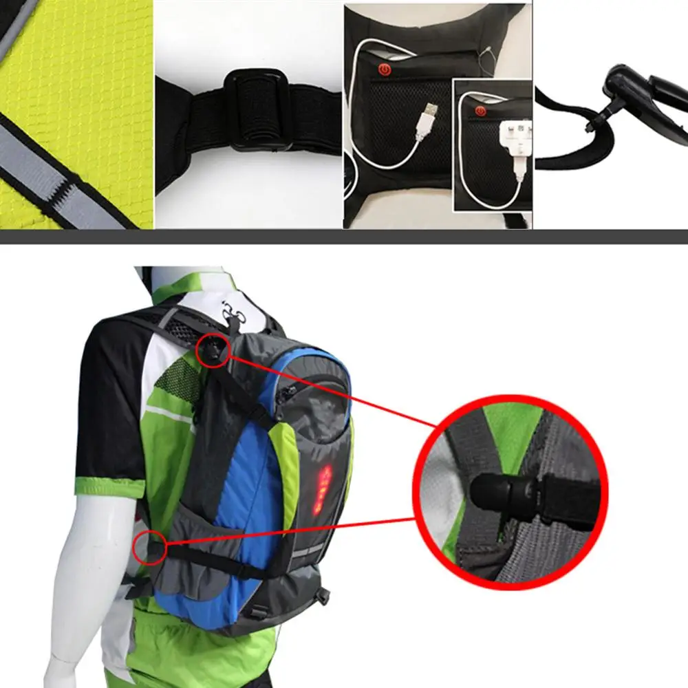Велосипедный/Велосипедный жилет светодиодный сигнальный фонарь велосипеда