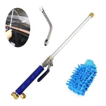 

1Pcs High Pressure Water Hose Nozzle Retractable Garden Sprayer for Car Wash and Window Washing Scrubbing Gloves Car Cleaner
