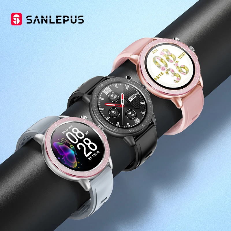 SANLEPUS-reloj inteligente para hombre y mujer, accesorio de pulsera resistente al agua IP67 para Android, iPhone y xiaomi, versión Global, 2021