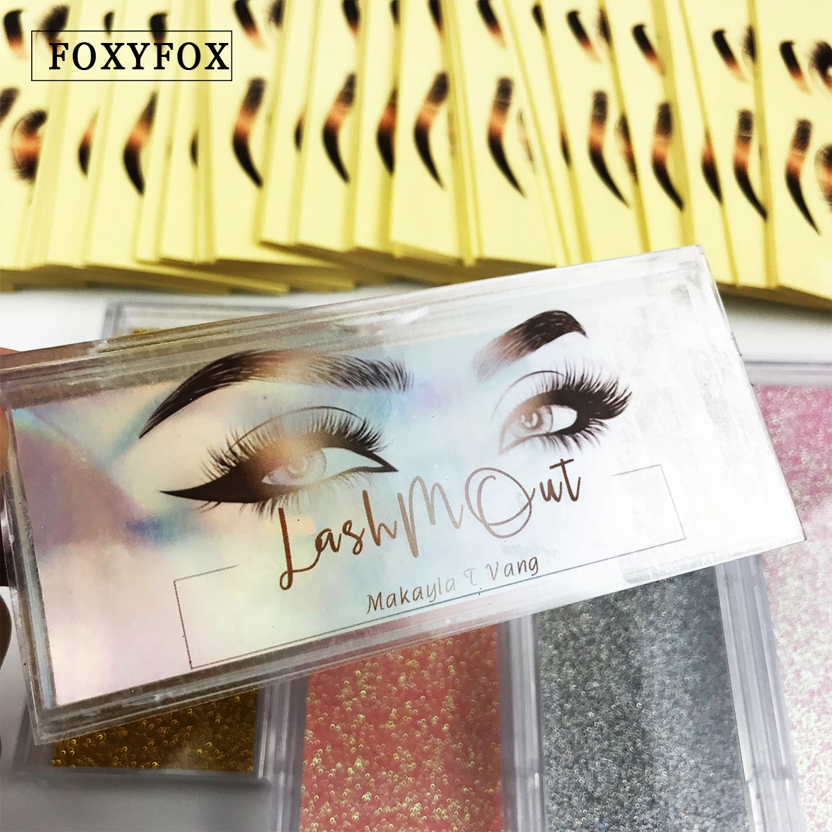 wholesale 3d mink lashes case eyelash packaging box lash boxes packaging custom logo plastic sliding clear custom lash boxes
