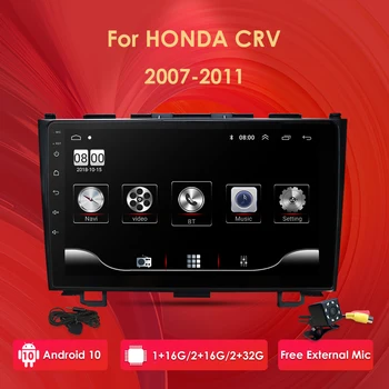 

2din Android 10 Car Multimedia Player for Honda CRV 2007 2008 2009 2010 2011 WiFi Stereo navi GPS BT 1024*600 NO DVD