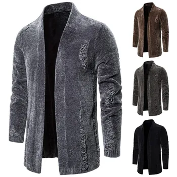 

2019 Autumn Winter New Men's Jacket Slim Fit Stand Collar Zipper Jacket Men Solid Cotton Thick Warm Jacket Men Dropshipping 1010