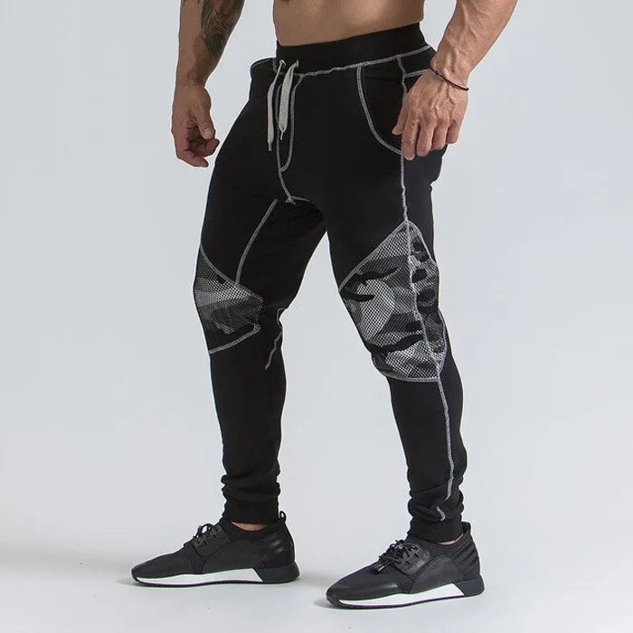

2019 MEN'S Sports Pants European And American Style Mixed Colors Camouflage Mesh Breathable Sports Fitness Trousers Men's Foreig