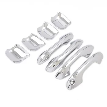 

Car Styling Chrome Carbon Fiber Door Handle Cover Trim Sticker Overlays For Kia Rio 4 X-line 2017 -2020 Styling Accessories