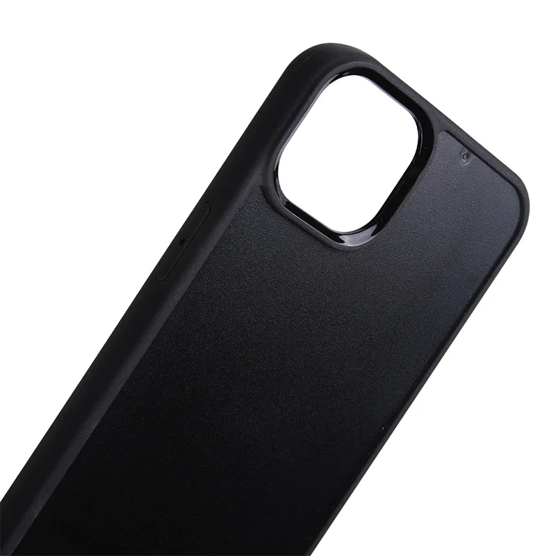 5pcs Slim 2D Heat Transfer Sublimation Case For iphone 15 Pro Max  14 Plus 13 Mini 12 11 Hard Blank Groove Cover Black
