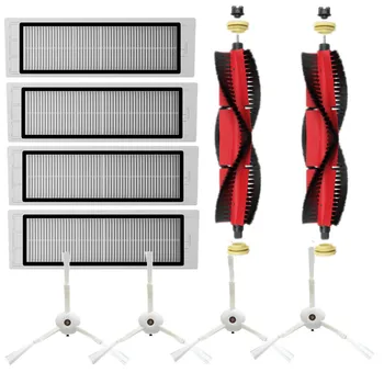 

2Pcs Main Brushes + 4Pcs Side Brushes + 4Pcs Filters for Xiaomi 1/1S/Stone/Xiaowa Vacuum Cleaner Parts Acces