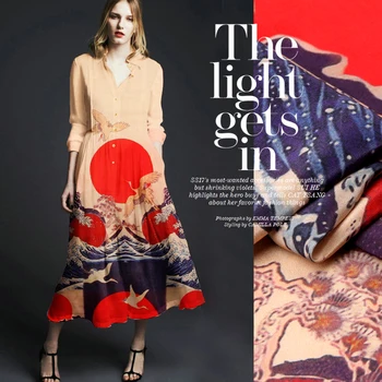 

135cm natural silk fabric 12mm silk crepe de chine fabric printed cheongsam shirt dress fabric wholesale silk cloth