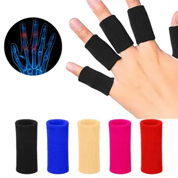 

10 Pcs/set Durable Nylon Finger Sleeves Washable Finger Protector Useful Volleyball Badminton Sports Protective Fingertip Guard