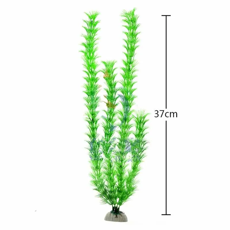 New 37CM artificial underwater plants aquarium fish tank decoration green purple water grass viewing decorations