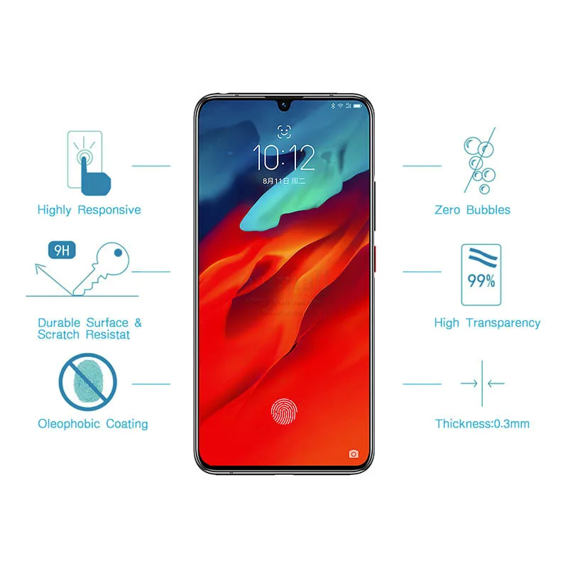 2 шт для lenovo Z6 PRO Закаленное стекло протектор экрана 9h 2,5 Защитная стеклянная пленка на Z 6 PRO