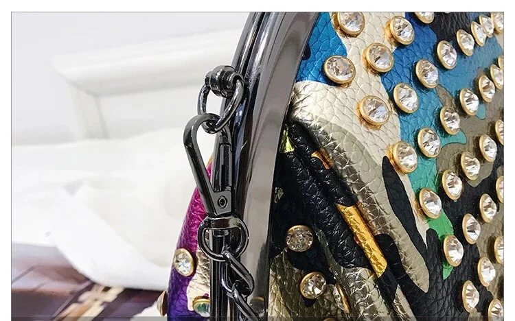 High Quality PU Leather Women Bag Bags for Women Glittering Diamonds Handbags Simple Wild Chain Tote Shoulder Bags Crossbody Bag