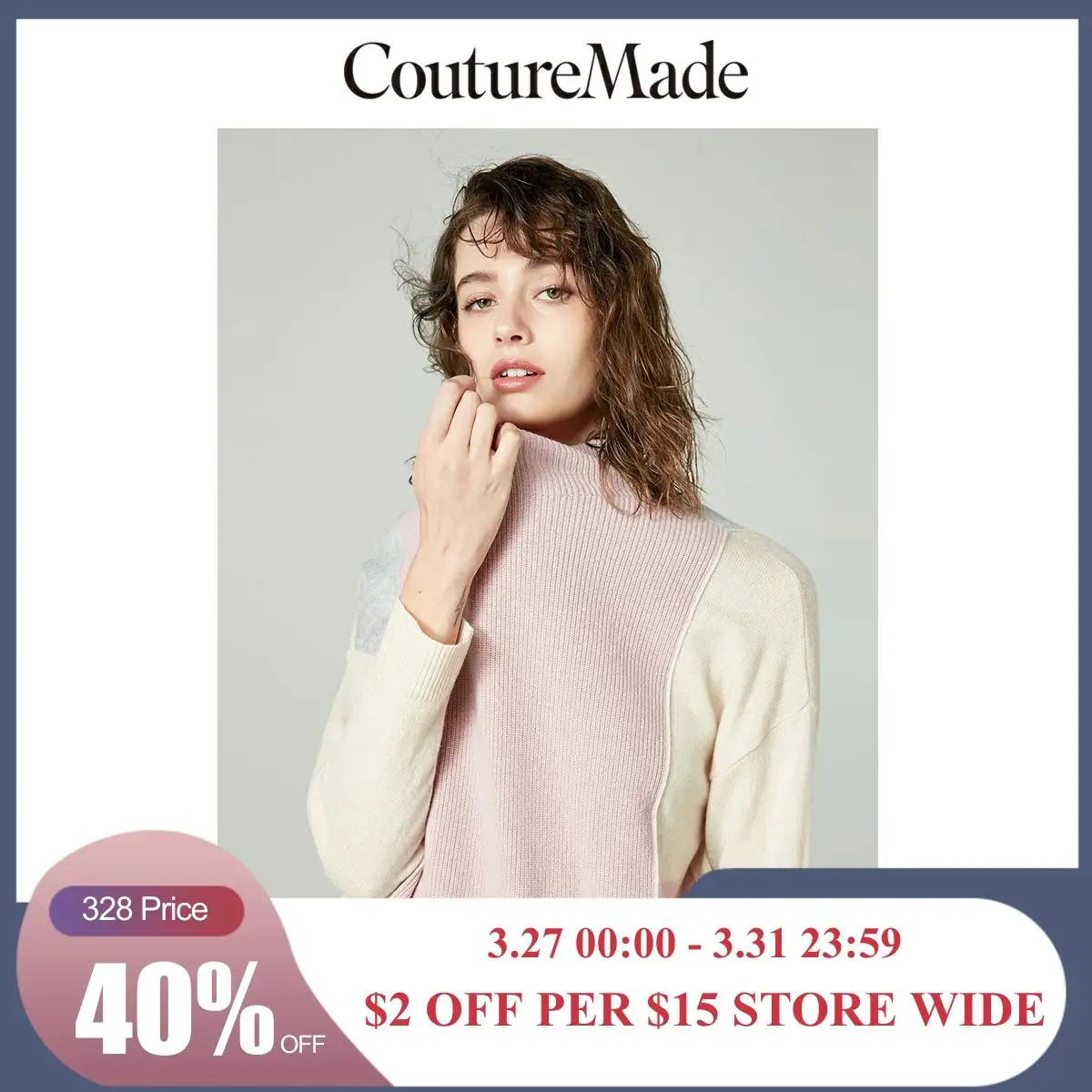 Tejido de punto de colores surtidos de cuello de Cachemira 92% lana para mujer de Vero Moda CoutureMade | 319113531 - 1
