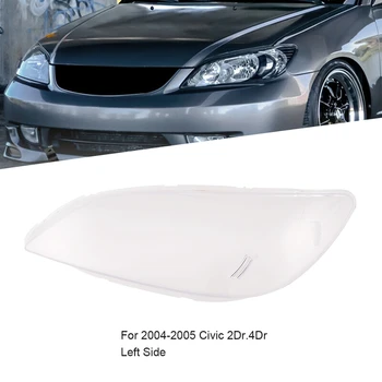 

Car Front Side Headlight Clear Lens Lampshade Shell Cover for 2004-2005 Honda Civic 2Dr/4Dr
