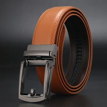 

Fashion Designer Mens Belts Automatic Business Leather Belt High Quality Cowhide Genuine Leather Strap