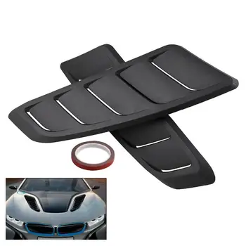 

2pcs ABS Hood Tuyere Universal Car Modification Decorative Accessories Are Good For Heat Dissipation Car Stylish Design