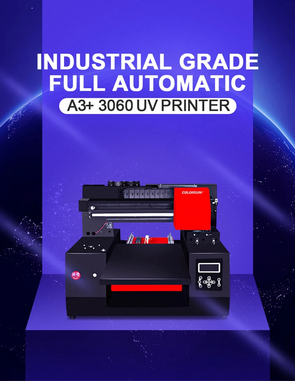 Быстрая скорость УФ принтер 3060 A3 планшетный печатная машина с Epson DX9 Печатающая головка для чехол для телефона/кожи/ТПУ/ABS/карты/Borad