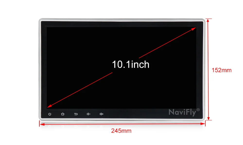 NaviFly 10,1 дюймов ips экран DSP универсальный 1 din автомагнитола Android 9 универсальный автомобильный gps навигация стерео плеер
