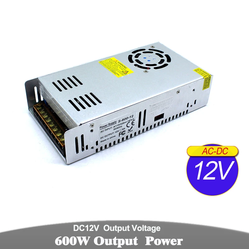 Ac-dc источник питания DC 12V 13,8 V 15V 18V 24V 27V 28V 30V 32V 36V 42V 48V 60V 300W 350W 360W 400W 480W 500W вт 600 Вт Световой трансформатор