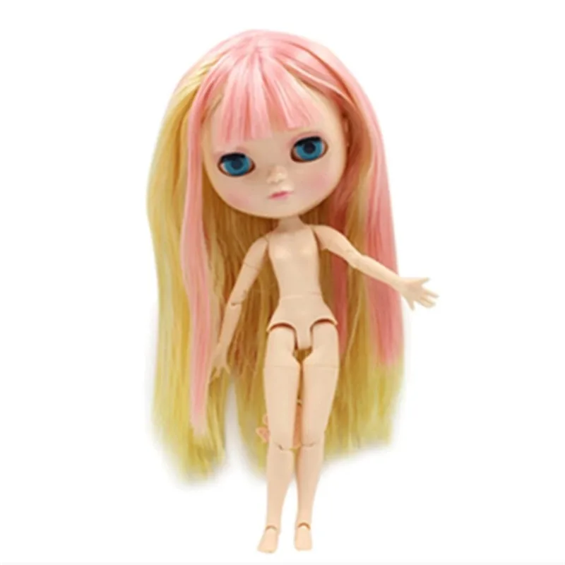 Boneca DBS ICY com corpo articulado, cabelo macio, pele branca e conjunto de mãos extras. Boneca nua AB, brinquedo para presente._voghion.com