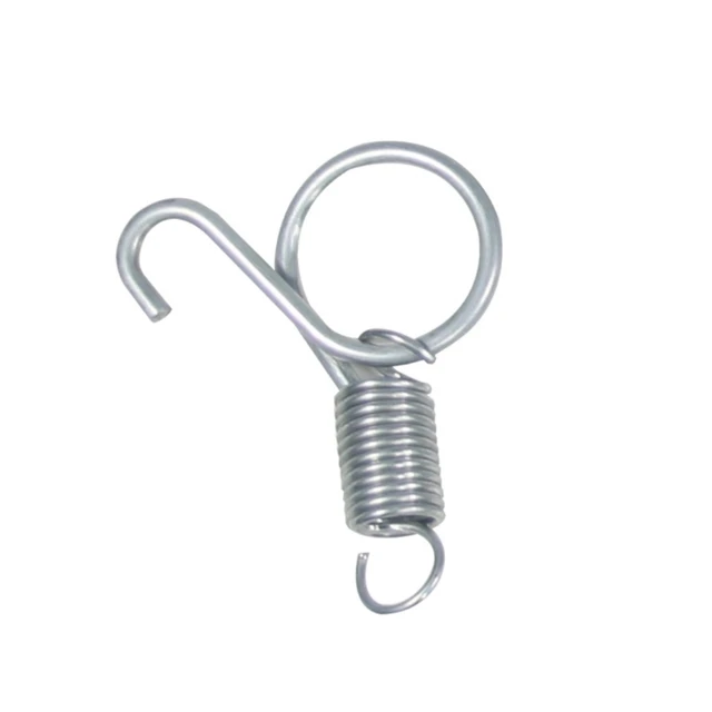 Cage Door Spring Hook 10Pcs Metal Spring Hooks Sturdy Tension Fixing Spring for Wire Rabbit/Bird/Hamster Cages S/L 4