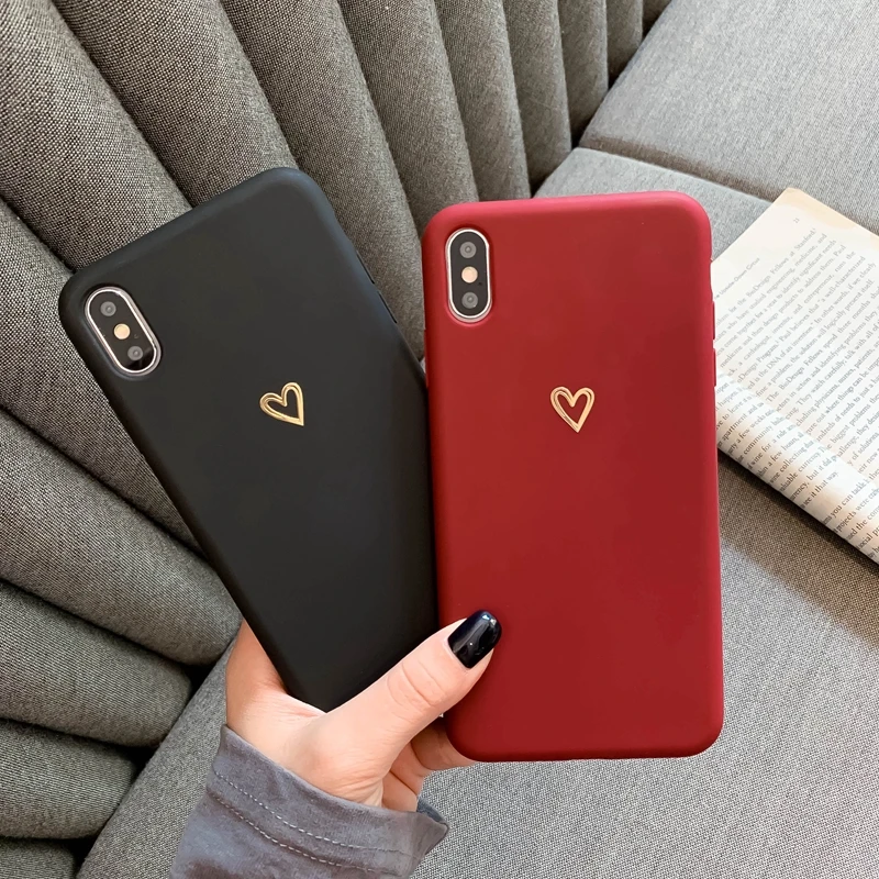 13 pro max case For iPhone 6 6s 7 8 Plus X XR XS MAX iPhone 13 12 11 Pro Max case Ultra-thin soft heart-shaped pattern silicone protective case 13 pro max case iPhone 13 Pro Max