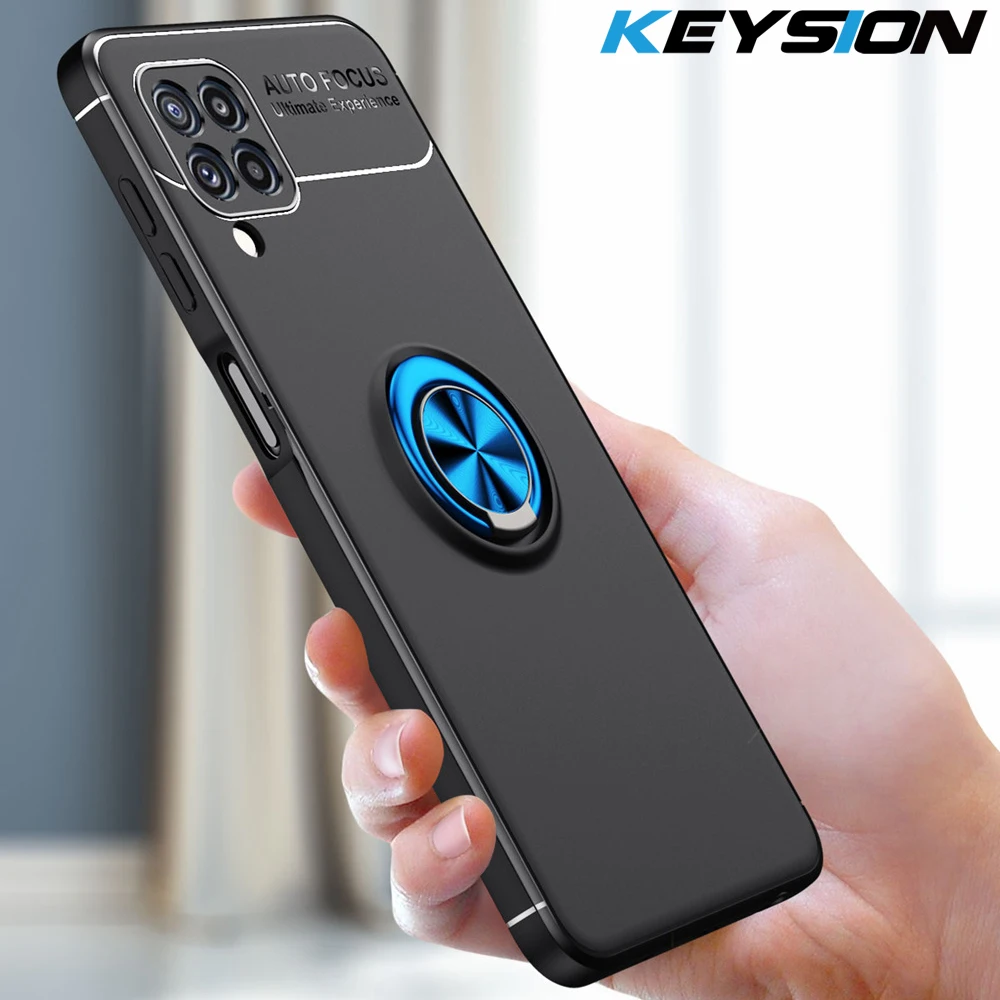 Противоударный чехол KEYSION для Samsung M32 M12 M02S F12 F52 F02S мягкий силиконовый