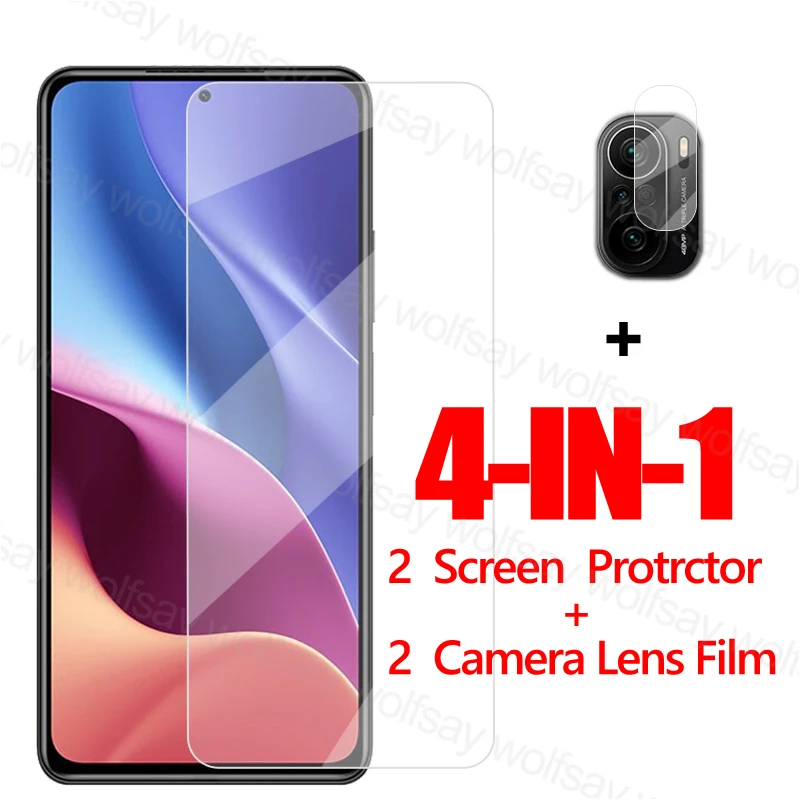 2.5D Screen Protector For Xiaomi Poco F3 Clear Glass Tempered Protective Phone Film | Мобильные телефоны и аксессуары