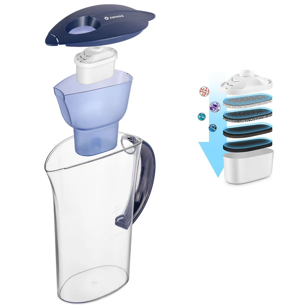 

Water Filter BPA Free Household Activated Carbon Jug Home Purifier Healthy Drink Machine Water Kettle Pot Drink Bottle Kitchen