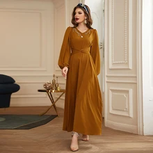 

Robe Djellaba Femme Abaya Dubai Turkey Kaftan Arabic Hijab Muslim Dress Islam Clothing Dresses Abayas For Women Musulman De Mode