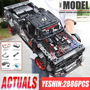

DHL F-150 Ford Mustang Hoonicorn Racing Car Technic MOC 22970 FIT 34316 building block bricks kid toys Christmas gifts