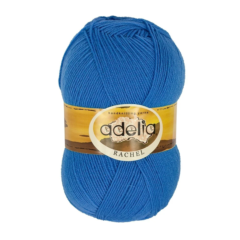 Набор пряжи Adelia Rachel 90% шерсть 10% полиэстер 5*100 г 400 м+-15 м №10 темно-голубой | Дом и сад