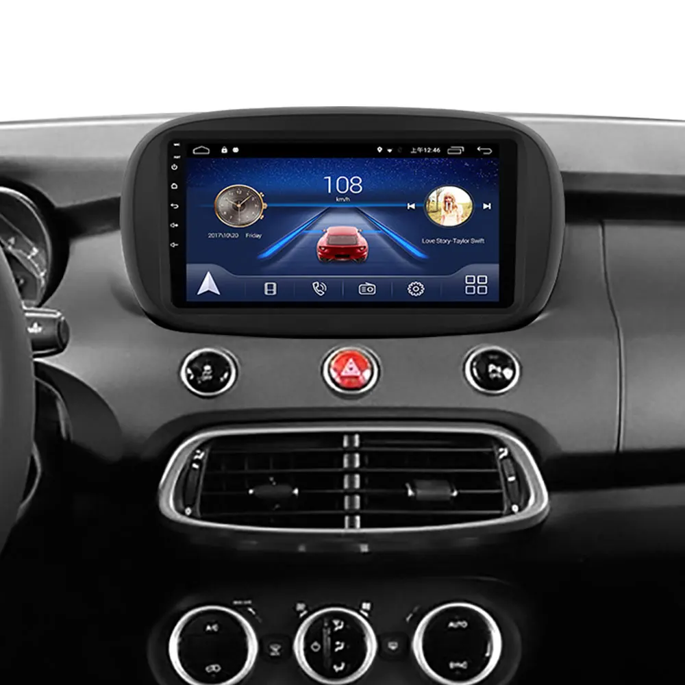 Prelingcar для fiat 500X автомобильный монитор радио мультимедиа видео плеер навигация gps Android 9,0 DSP стерео