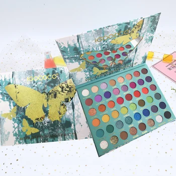 

48 Colors Butterfly Eyeshadow Palette Waterproof Easy Color Non-flying Powder Eye Beauty Makeup Palette Lasting Matte Eyeshadow