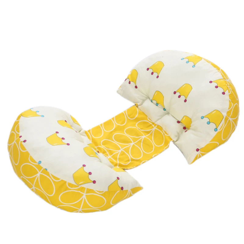 Yellow Подушки для поясницы для мульти-Функция U Форма для беременных сбоку слиперы тела подушки для беременности и родам - Цвет: Yellow
