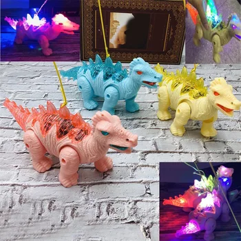 

Funny Kids toys LED light dinosaurs Adults Educational Plastic Simulation Dinosaur Model Electric Walking Sound Light RC Toy